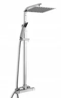 Zestawy prysznicowe - Rea P0222 Zestaw natryskowy z baterią termostatyczną i deszczownicą Ultra Slim "20"Milan - miniaturka - grafika 1