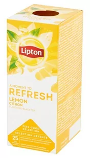 Lipton Czarna aromatyzowana herbata Classic Lemon 25 kopert - Herbata - miniaturka - grafika 2