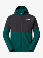 Bluzy sportowe męskie - Bluza z kapturem The North Face Glacier Heavyweight Full Zip HD - deep nori/asphalt grey - miniaturka - grafika 1