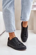 Trampki damskie - Ocieplane Trampki Damskie Big Star OO274A462 Czarne-36 - miniaturka - grafika 1