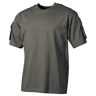 MFH US Army Męski T-shirt z kieszeniami na rękawach (oliwkowy/XL) - Koszulki męskie - miniaturka - grafika 1