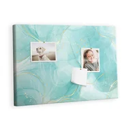 Tablice i flipcharty - Kolorowy Organizer - Tablica Korkowa z Pinezkami - Abstrakcja marmur 60x40 cm - miniaturka - grafika 1