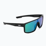 Okulary przeciwsłoneczne - Okulary przeciwsłoneczne UVEX Lgl 51 black mat/mirror green - miniaturka - grafika 1