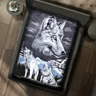 Koce - Gruby Koc Akrylowy 160X210 Wilk 18786 - miniaturka - grafika 1