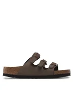 Klapki i japonki damskie - Birkenstock Klapki Florida 0053881 Brązowy - miniaturka - grafika 1