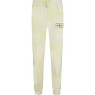 Spodnie i spodenki dla chłopców - CALVIN KLEIN JEANS Spodnie dresowe | Regular Fit - miniaturka - grafika 1