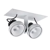 Lampy sufitowe - Italux Spot LAMPA sufitowa PATRIZIO GL7118-2/2X12W 4000K WH+BL podtynkowa OPRAWA LED 24W wpust REFLEKTORKI do zabudowy białe - miniaturka - grafika 1