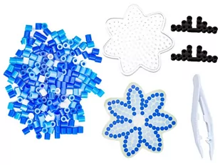 Koraliki do prasowania, Prasowanka, Szablon, Saszetka NIEBIESKI KWIATEK - Prace ręczne dla dzieci - miniaturka - grafika 3