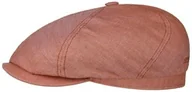 Czapki męskie - Kaszkiet Lniany Brooklin by Stetson, czerwony, XXL (62-63 cm) - miniaturka - grafika 1