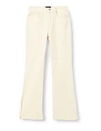 Spodnie damskie - Vero Moda Vmselma HR S Flare Slit JNS Ecru jeansy damskie, Ecru, L / 30L - miniaturka - grafika 1