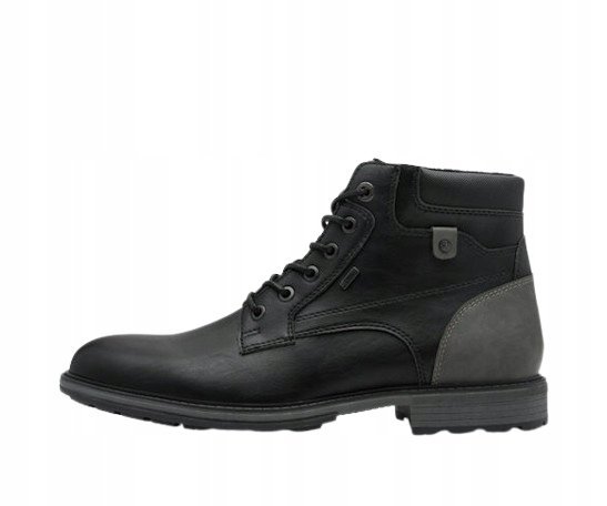 S OLIVER CZARNE MĘSKIE TRZEWIKI OCIEPLANE SZNUROWANE 43 T_A