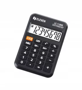 Kalkulator biurowy kieszonkowy 8-cyfrowy Czarny - Kalkulatory - miniaturka - grafika 1
