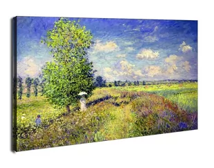 The summer poppy field, Claude Monet - obraz na płótnie Wymiar do wyboru: 100x70 cm - Obrazy i zdjęcia na płótnie - miniaturka - grafika 1