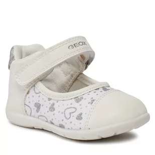 Półbuty Geox B Elthan Girl B451QA 0AW54 C0007 White/Silver - Buty dla dziewczynek - miniaturka - grafika 1