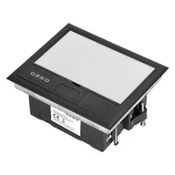 Puszki elektryczne i akcesoria - Orno Puszka podłogowa - pokrywa do wypełnienia 4×K45 - czarny/srebny - miniaturka - grafika 1