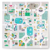 Maty piankowe - Mata Piankowa Puzzle Edukacyjna Dla Dzieci 105 X 105 cm Nukido - miniaturka - grafika 1