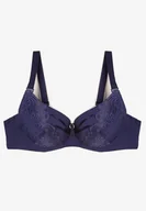 Biustonosze - Granatowy Koronkowy Biustonosz Uronia - Renee - miniaturka - grafika 1
