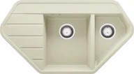 Zlewozmywaki - Zlew BRANDE LINK DUAL 900-80 BEIGE (beżowy) - miniaturka - grafika 1