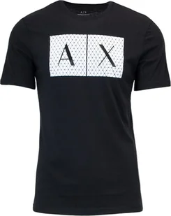 ARMANI EXCHANGE T-shirt męski bawełna czarny GR36487 - Rozmiar: S - Koszulki męskie - miniaturka - grafika 1