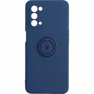 Etui i futerały do telefonów - Bizon Etui Case Silicone Ring OPPO A74 5G / A54 5G granatowe BCSROPA745GDBL - miniaturka - grafika 1