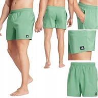 Spodenki męskie - KROTKIE SPODENKI MESKIE ADIDAS SOLID CLX SPODENKI KAPIELOWE ZIELONY L - miniaturka - grafika 1