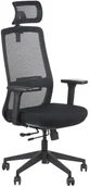 Fotele i krzesła biurowe - Fotel biurowy WISTER czarny STEMA - miniaturka - grafika 1