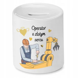 Dla Kuriera Skarbonka na Urodziny na Prezent` z Nadrukiem ze Zdjęciem + Opakowanie na prezent (wzór 02) - Skarbonki - miniaturka - grafika 1