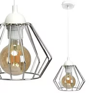Lampy sufitowe - Milagro Lampa wisząca NORMAN WHITE 1xE27 MLP6260 - miniaturka - grafika 1