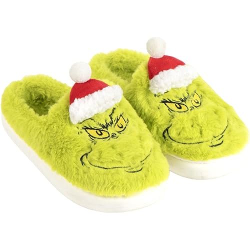 CERDÁ LIFE'S LITTLE MOMENTS Oficjalnie licencjonowane kapcie domowe Grinch, wygodne, miękkie i antypoślizgowe kapcie, The Grinch, 40/41 EU