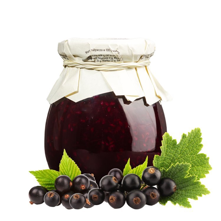 Dżem porzeczkowy kwaśny do jogurtu czarna porzeczka na prezent premium 275g
