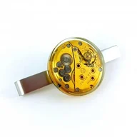 Krawaty i muchy męskie - Spinka do krawata - Golden Tr. Undercover - miniaturka - grafika 1