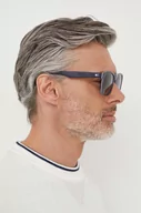 Okulary przeciwsłoneczne - Tommy Hilfiger okulary przeciwsłoneczne męskie kolor granatowy - miniaturka - grafika 1