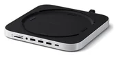 Stacje dokujące i replikatory portów - Satechi Stand & Hub do Mac Mini/Studio 1x USB-C 3.2 1x USB-A 3.2 2x USB-A 3.0 3,5mm jack port micro/SD NVMe/M.2 SATA SSD ST-GMMSHS - miniaturka - grafika 1
