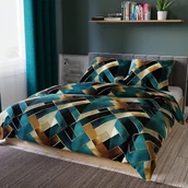 Pościel - Komplet pościeli z bawełny satynowej, rozmiar 160x200 cm, Rubik - miniaturka - grafika 1