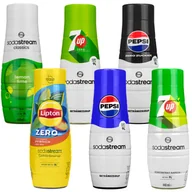 Syropy i koncentraty owocowe - 6x SYROP SODASTREAM 7UP PEPSI LIPTON KONCENTRAT DO SATURATORA - miniaturka - grafika 1