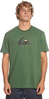 Koszulki męskie - t-shirt męski QUIKSILVER COMP LOGO TEE Greener Pastures - GSG0 - grafika 1