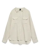 Bluzki damskie - Vero Moda Bluzka w kolorze beżowo-kremowym - miniaturka - grafika 1