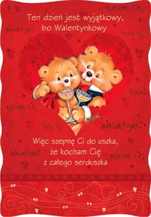 Kartki walentynkowe PVL 10 - Kartki okolicznościowe i zaproszenia - miniaturka - grafika 1
