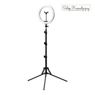 Lampy kosmetyczne - GLOW lampa pierścieniowa ring 10" RGB bsc ze statywem 10W - miniaturka - grafika 1