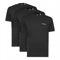 Koszulki męskie - GUESS KOSZULKA MĘSKA T-SHIRT 3P TEE 3PACK CZARNA r.M - miniaturka - grafika 1