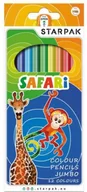 Przybory szkolne - Starpak Kredki 12 kolorów Safari Jumbo trójkątne 355959 - miniaturka - grafika 1