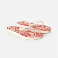 Klapki i japonki damskie - Damskie Japonki RIP CURL MIXED BLOOM OPEN TOE 174WOT_2306 – Beżowy - miniaturka - grafika 1