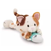 Maskotki i pluszaki - Nici: Pluszowy kotek szczęścia i ryba, leżące - 30 cm - miniaturka - grafika 1