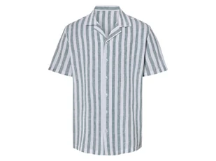 LIVERGY® Koszula męska z lnem i bawełną (Zielony/biały, XL (43/44)) - Koszule męskie LIVERGY® Koszula męska z lnem i bawełną (Zielony/biały, XL (43/44)) - Koszule męskie - miniaturka - grafika 1