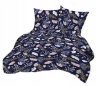 Pościel - pościel bawełna lux 140x200 + 1 poszewka B 380-1 leśna polana niebieska - miniaturka - grafika 1