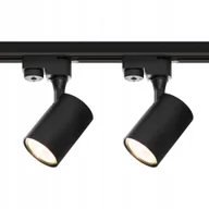 Lampy sufitowe - Zestaw 2x Lampa Led Reflektor GU10 Szynoprzewód 1M - miniaturka - grafika 1