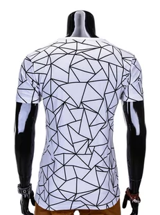 T-shirt - biały S817 - Koszulki męskie - miniaturka - grafika 4