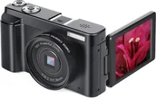Aparaty Cyfrowe - INF Aparat cyfrowy 48 MP, 1080p HD, 16-krotny zoom, odchylany ekran Czarny - miniaturka - grafika 1