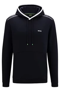 BOSS Męska bluza z kapturem 1, ciemnoniebieska, L (DE) - Bluzy męskie - miniaturka - grafika 1