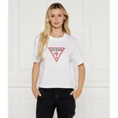 Koszulki i topy damskie - Guess Jeans T-shirt | Cropped Fit - miniaturka - grafika 1